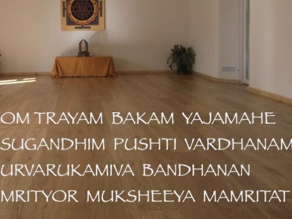 Chanting the Mrityunjaya&nbsp;Mantra.